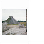 El Castillo, view from the Temple of Warriors, showing Chacmool by Mayan Mayan