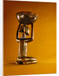 Stool with a kneeling female caryatid, Democratice Rupublic of the Congo by African School