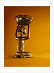 Stool with a kneeling female caryatid, Democratice Rupublic of the Congo by African School