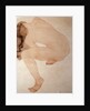 Seated nude bending over by Auguste Rodin