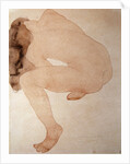 Seated nude bending over by Auguste Rodin