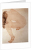 Seated nude bending over by Auguste Rodin