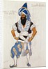 Queen's servant costume design for 'Pisanella', 1913 by Leon Bakst