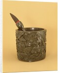 Scholar's brush holder and brush, Qianlong Period by School Chinese