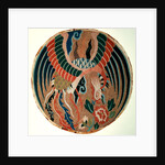 Roundel with feng-huang and tree peony by School Chinese