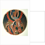 Roundel with feng-huang and tree peony by School Chinese