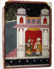Heroine and her lover in a pavilion, c.1640-50 by Indian School