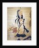 Detail of an immortal holding a peach by Ming Dynasty Chinese School