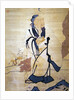 Detail of an immortal holding a peach by Ming Dynasty Chinese School