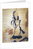 Detail of an immortal holding a peach by Ming Dynasty Chinese School