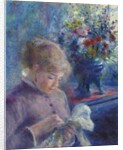 Young Woman Sewing, 1879 by Pierre Auguste Renoir