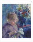 Young Woman Sewing, 1879 by Pierre Auguste Renoir