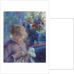 Young Woman Sewing, 1879 by Pierre Auguste Renoir