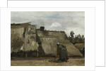 A Peasant Woman Digging in Front of Her Cottage, c.1885 by Vincent van Gogh