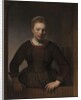 Young Woman at an Open Half-Door, 1645 by Rembrandt Harmensz. van Rijn