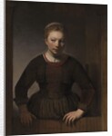 Young Woman at an Open Half-Door, 1645 by Rembrandt Harmensz. van Rijn