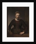Young Woman at an Open Half-Door, 1645 by Rembrandt Harmensz. van Rijn