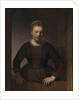 Young Woman at an Open Half-Door, 1645 by Rembrandt Harmensz. van Rijn