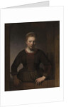 Young Woman at an Open Half-Door, 1645 by Rembrandt Harmensz. van Rijn