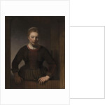 Young Woman at an Open Half-Door, 1645 by Rembrandt Harmensz. van Rijn