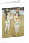 Acrobats at the Cirque Fernando, Francisca and Angelina Wartenberg, 1879 by Pierre Auguste Renoir