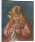 Jean Renoir Sewing, 1899-1900 by Pierre Auguste Renoir