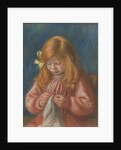 Jean Renoir Sewing, 1899-1900 by Pierre Auguste Renoir