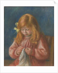 Jean Renoir Sewing, 1899-1900 by Pierre Auguste Renoir