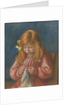 Jean Renoir Sewing, 1899-1900 by Pierre Auguste Renoir