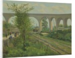The Arcueil Aqueduct at Sceaux Railroad Crossing, 1874 by Jean Baptiste Armand Guillaumin