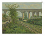 The Arcueil Aqueduct at Sceaux Railroad Crossing, 1874 by Jean Baptiste Armand Guillaumin