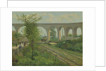 The Arcueil Aqueduct at Sceaux Railroad Crossing, 1874 by Jean Baptiste Armand Guillaumin