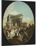 An Italian Comedy in Verona, 1772 by Marco Marcola