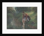 Woman Bathing Her Feet in a Brook, 1894-95 by Camille Pissarro