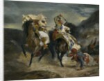 The Combat of the Giaour and Hassan, 1826 by Ferdinand Victor Eugene Delacroix