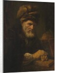 An Old Man in a Fur Cap, 1650-60 by Karel van der Pluym