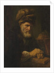 An Old Man in a Fur Cap, 1650-60 by Karel van der Pluym