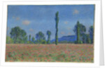 Poppy Field, Giverny, 1890-91 by Claude Monet