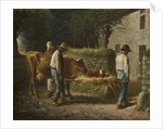 Peasants Bringing Home a Calf Born in the Fields, 1864 by Jean-Francois Millet