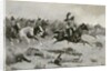 Rushing Red Lodges Passed through the Line, c.1900 by Frederic Remington