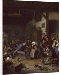 Merrymakers in an inn, 1674 by Adriaen Jansz. van Ostade