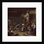 Merrymakers in an inn, 1674 by Adriaen Jansz. van Ostade