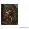 Arab Horseman Attacked by a Lion, 1849-50 by Ferdinand Victor Eugene Delacroix