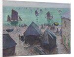 The Departure of the Boats, Étretat, 1885 by Claude Monet