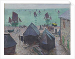 The Departure of the Boats, Étretat, 1885 by Claude Monet