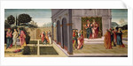 Susanna and the Elders in the Garden, and the Trial of Susanna before the Elders, c.1500 by Master of Apollo and Daphne