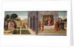 Susanna and the Elders in the Garden, and the Trial of Susanna before the Elders, c.1500 by Master of Apollo and Daphne