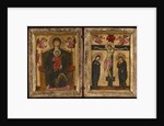 Diptych with the Virgin and Child Enthroned and the Crucifixion, 1275-80 by Levantine School