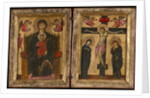 Diptych with the Virgin and Child Enthroned and the Crucifixion, 1275-80 by Levantine School