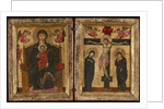 Diptych with the Virgin and Child Enthroned and the Crucifixion, 1275-80 by Levantine School